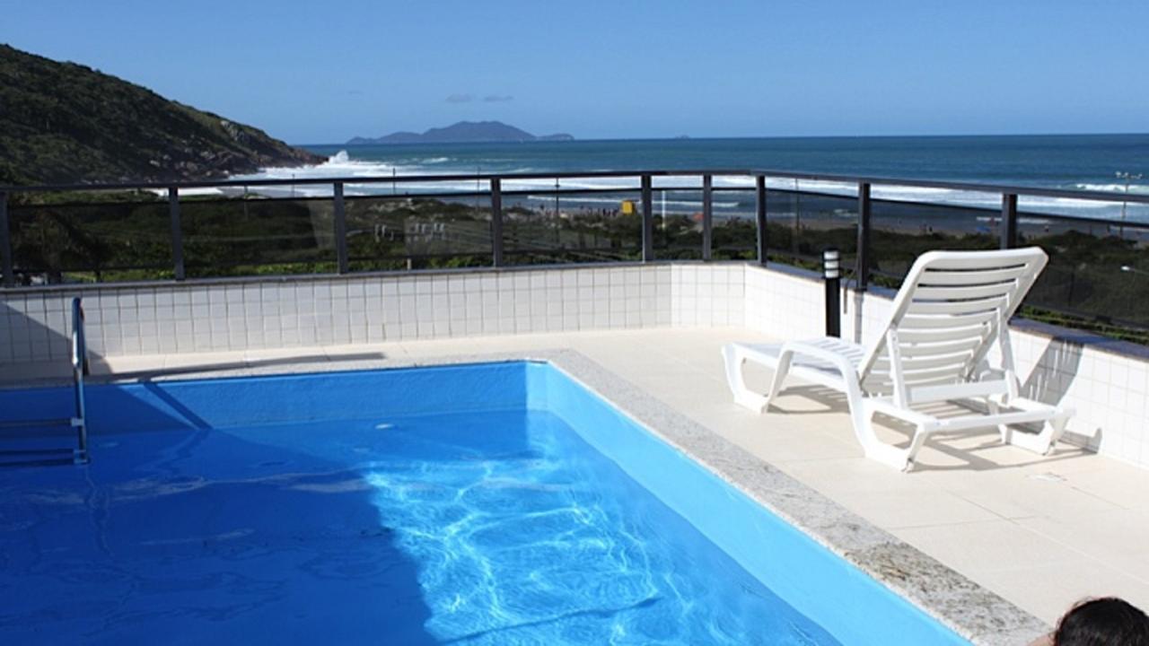 Apartmán Linda Cobertura Frente Mar Com Piscina Privativa E Pe Na Areia! Florianópolis Exteriér fotografie